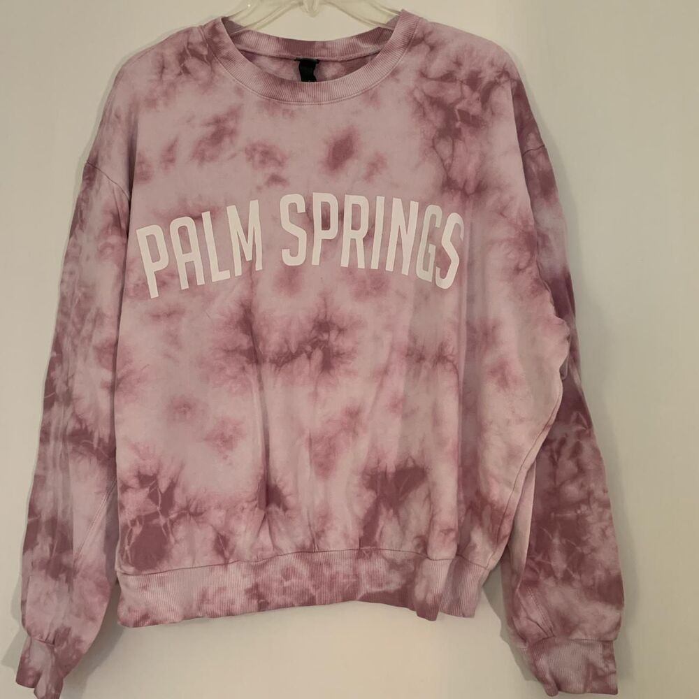 Wild-fable Women's Pink and White Sweatshirt